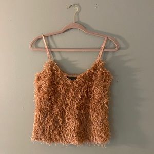 Feathered tank top